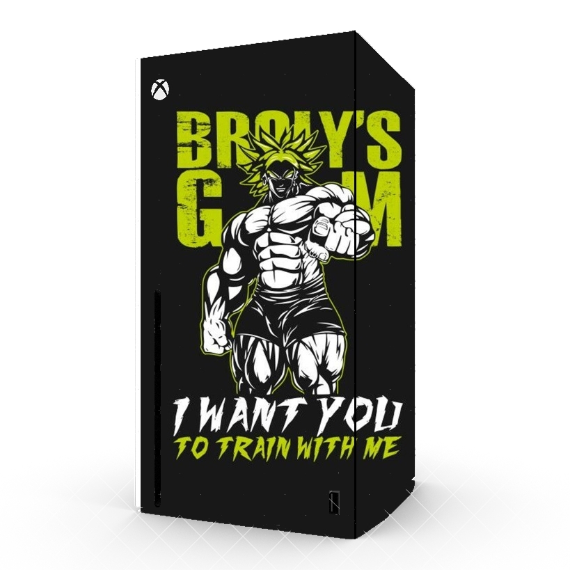 Autocollant Xbox Series X / S - Skin adhésif Xbox Broly Training Gym