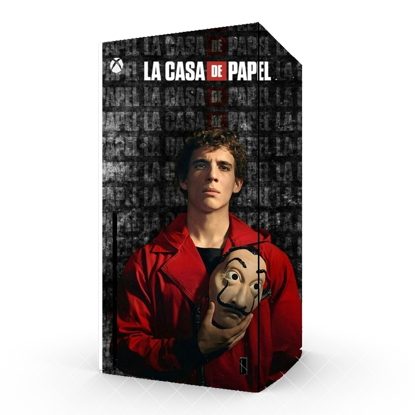 Autocollant Xbox Series X / S - Skin adhésif Xbox Casa de papel Rio