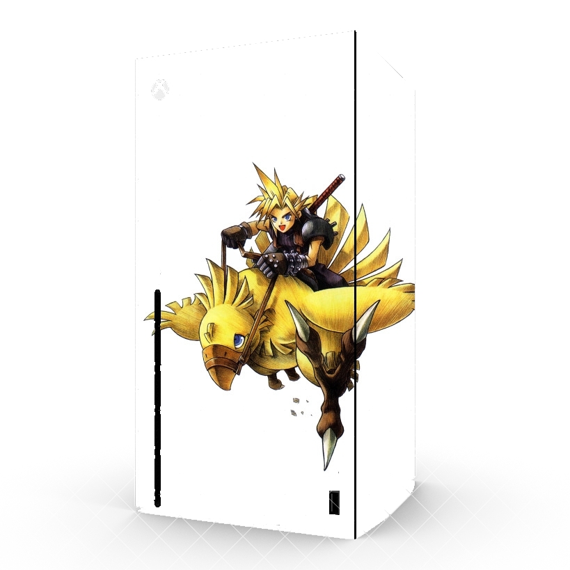 Autocollant Xbox Series X / S - Skin adhésif Xbox Chocobo and Cloud