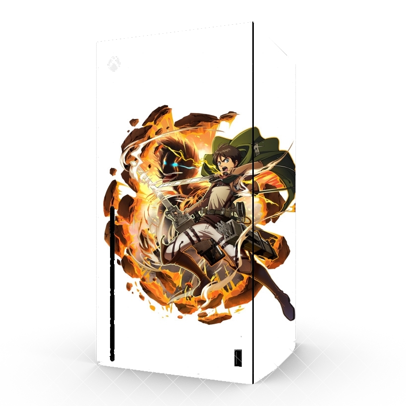 Autocollant Xbox Series X / S - Skin adhésif Xbox Eren Titan