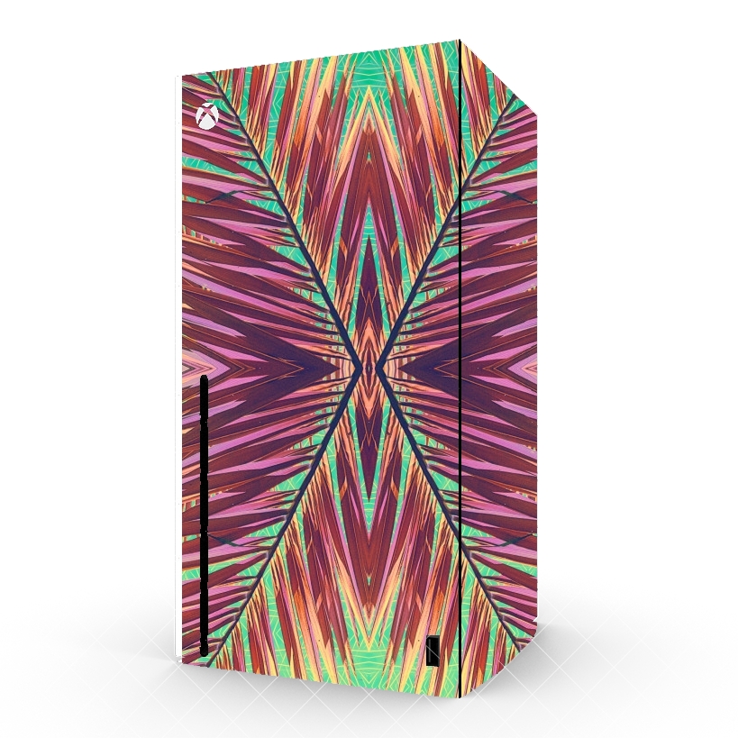 Autocollant Xbox Series X / S - Skin adhésif Xbox Ethnic palm