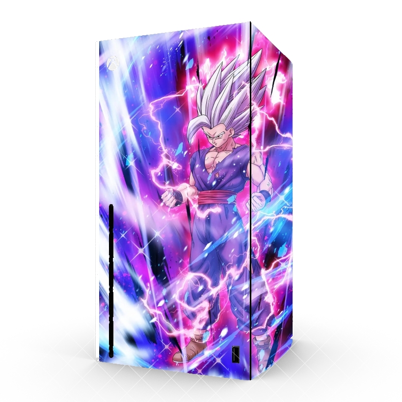 Autocollant Xbox Series X / S - Skin adhésif Xbox Gohan beast