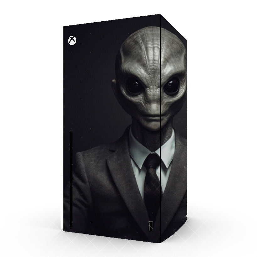 Autocollant Xbox Series X / S - Skin adhésif Xbox Gray Reptilian