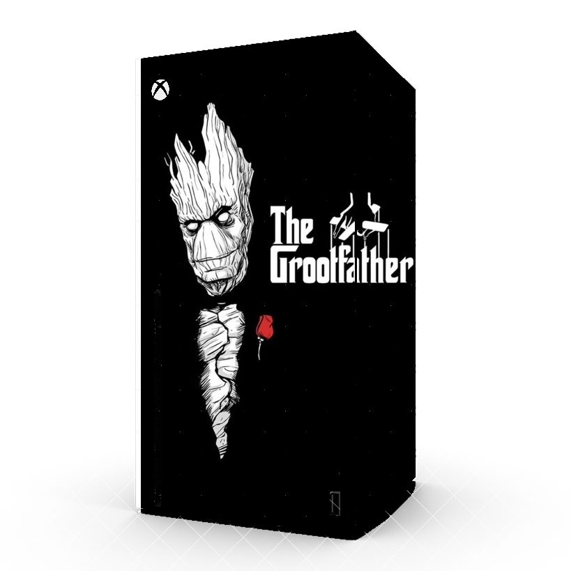 Autocollant Xbox Series X / S - Skin adhésif Xbox GrootFather is Groot x GodFather