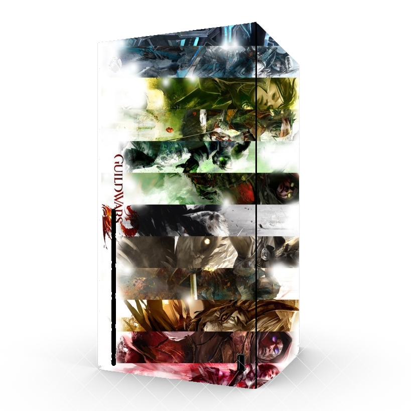 Autocollant Xbox Series X / S - Skin adhésif Xbox Guild Wars 2 All classes art