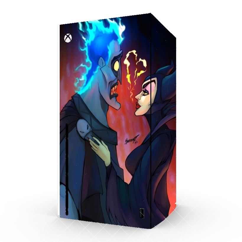 Autocollant Xbox Series X / S - Skin adhésif Xbox Hades x Maleficent