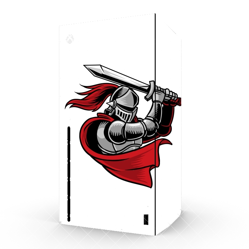 Autocollant Xbox Series X / S - Skin adhésif Xbox Knight with red cap