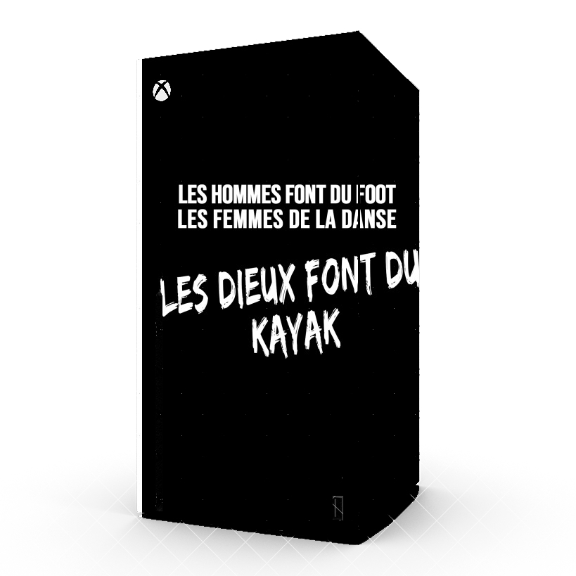 Autocollant Xbox Series X / S - Skin adhésif Xbox Les dieux font du Kayak