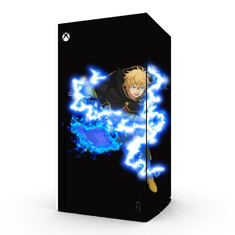 Autocollant Xbox Series X / S - Skin adhésif Xbox luck voltia Black Clover