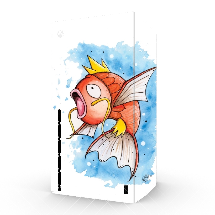 Autocollant Xbox Series X / S - Skin adhésif Xbox Magicarpe Pokemon Eau