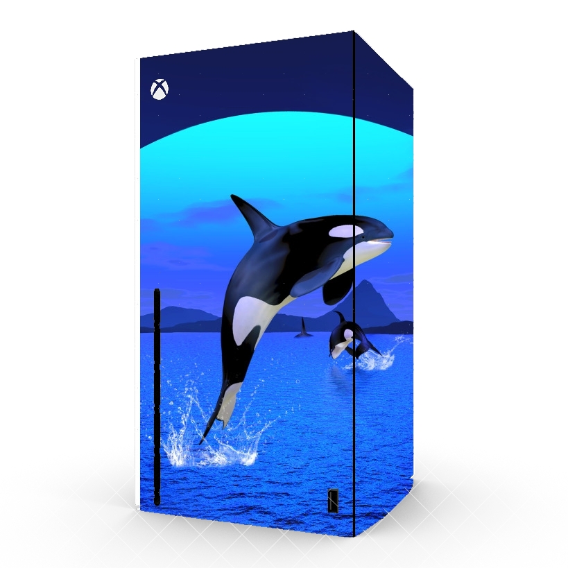 Autocollant Xbox Series X / S - Skin adhésif Xbox Baleine