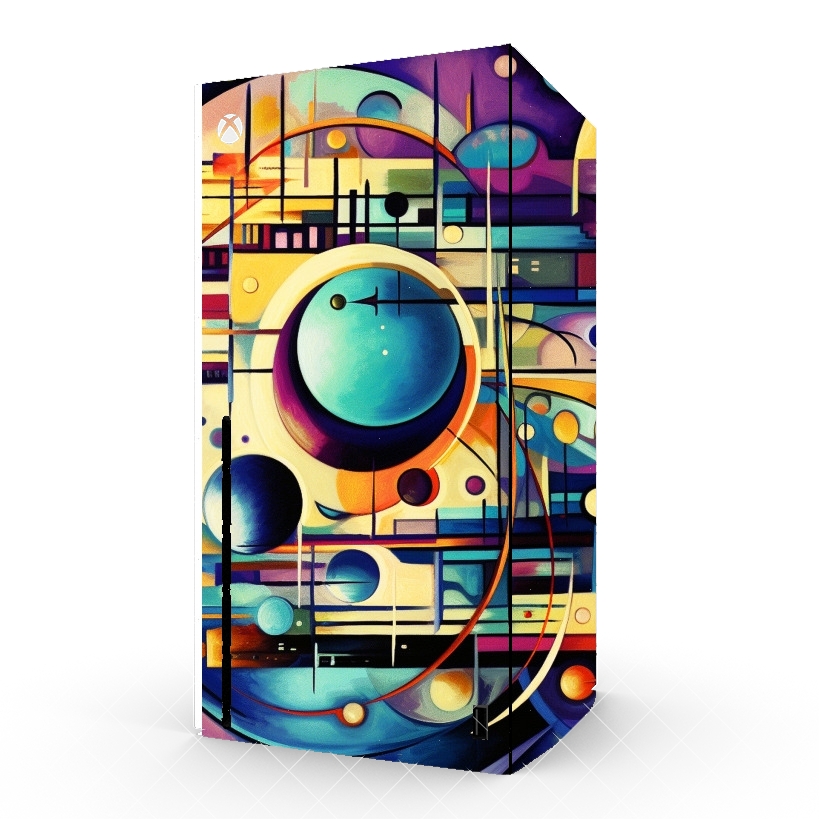 Autocollant Xbox Series X / S - Skin adhésif Xbox Painting Abstract V3