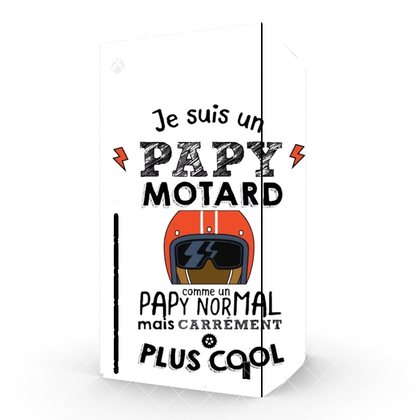 Autocollant Xbox Series X / S - Skin adhésif Xbox Papy motard