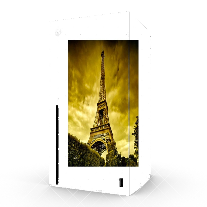 Autocollant Xbox Series X / S - Skin adhésif Xbox Paris avec Tour Eiffel