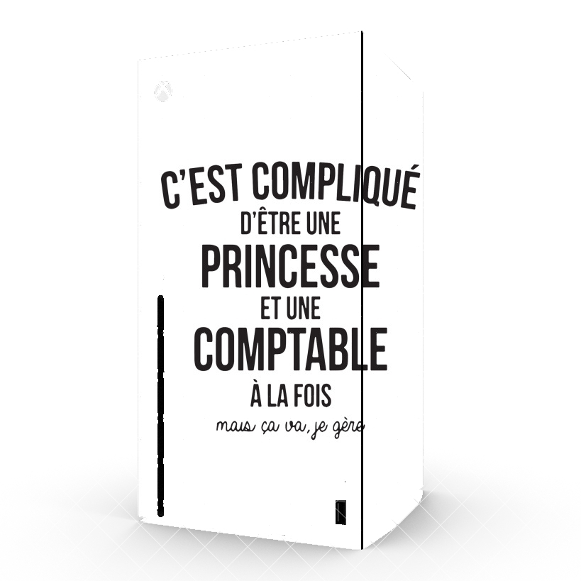 Autocollant Xbox Series X / S - Skin adhésif Xbox Princesse et comptable