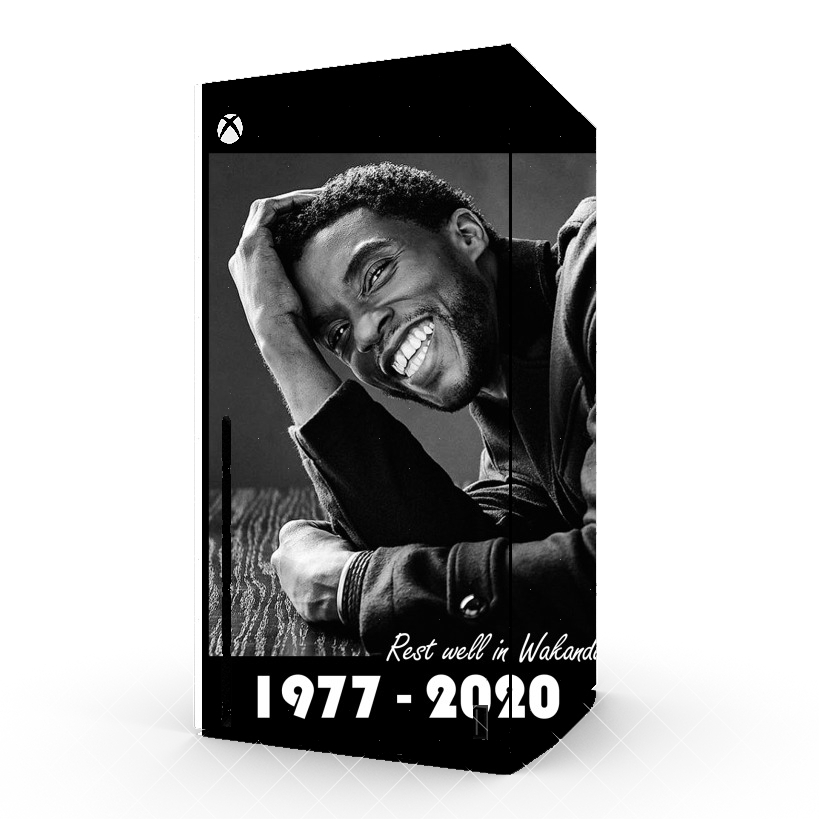 Autocollant Xbox Series X / S - Skin adhésif Xbox RIP Chadwick Boseman 1977 2020