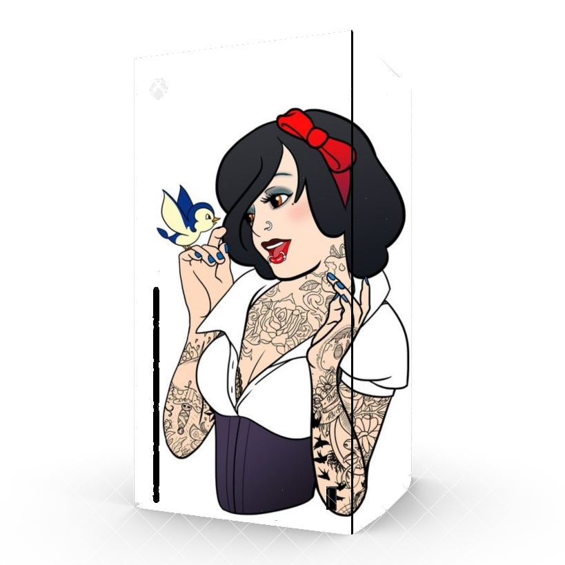 Autocollant Xbox Series X / S - Skin adhésif Xbox Snow White Tattoo Bird