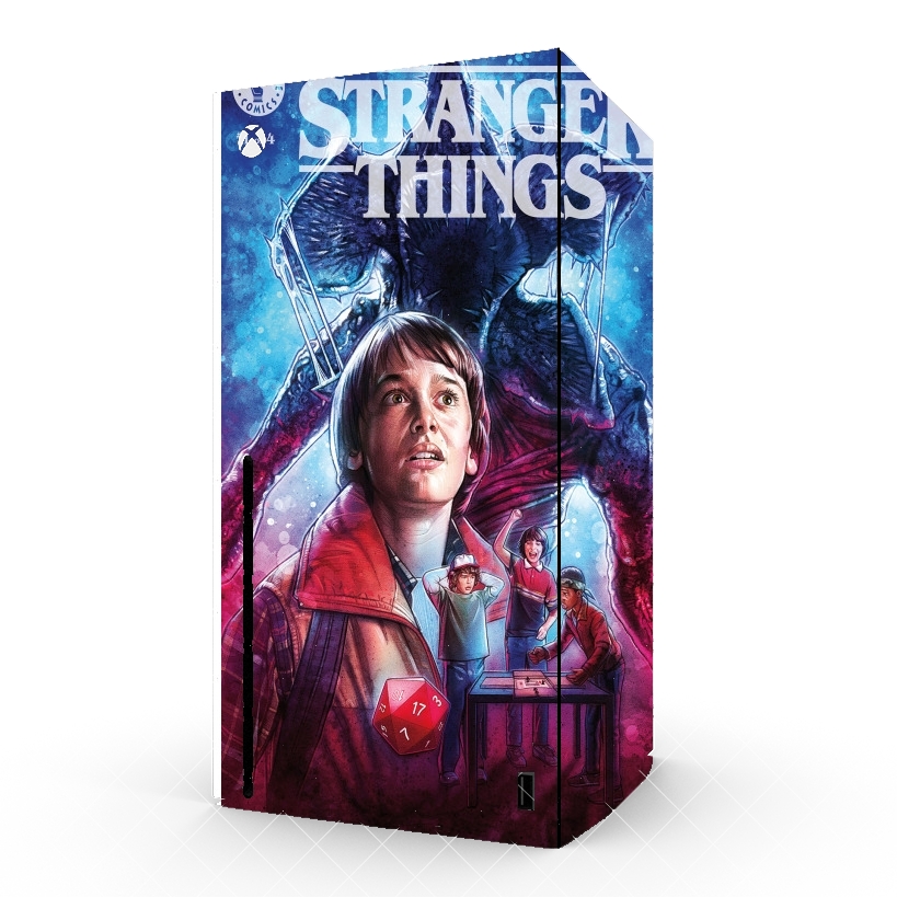 Autocollant Xbox Series X / S - Skin adhésif Xbox Stranger Things will Byers artwork