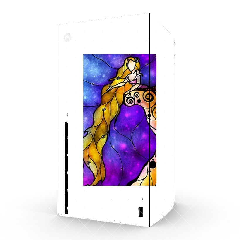 Autocollant Xbox Series X / S - Skin adhésif Xbox Raiponce