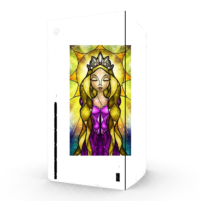 Autocollant Xbox Series X / S - Skin adhésif Xbox Raiponce - Je veux y croire