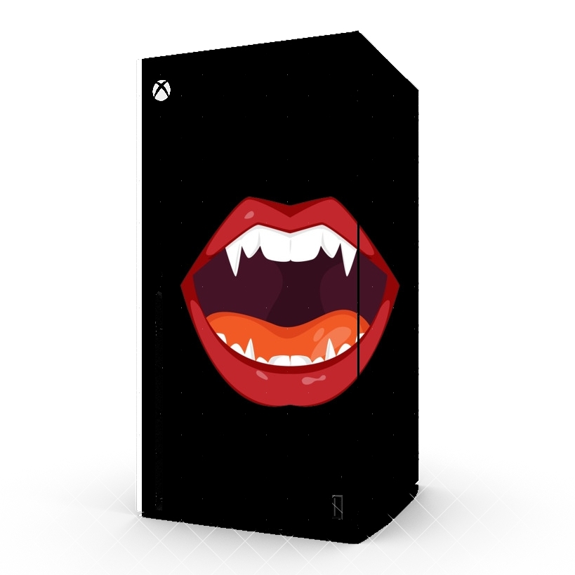 Autocollant Xbox Series X / S - Skin adhésif Xbox Vampire bouche