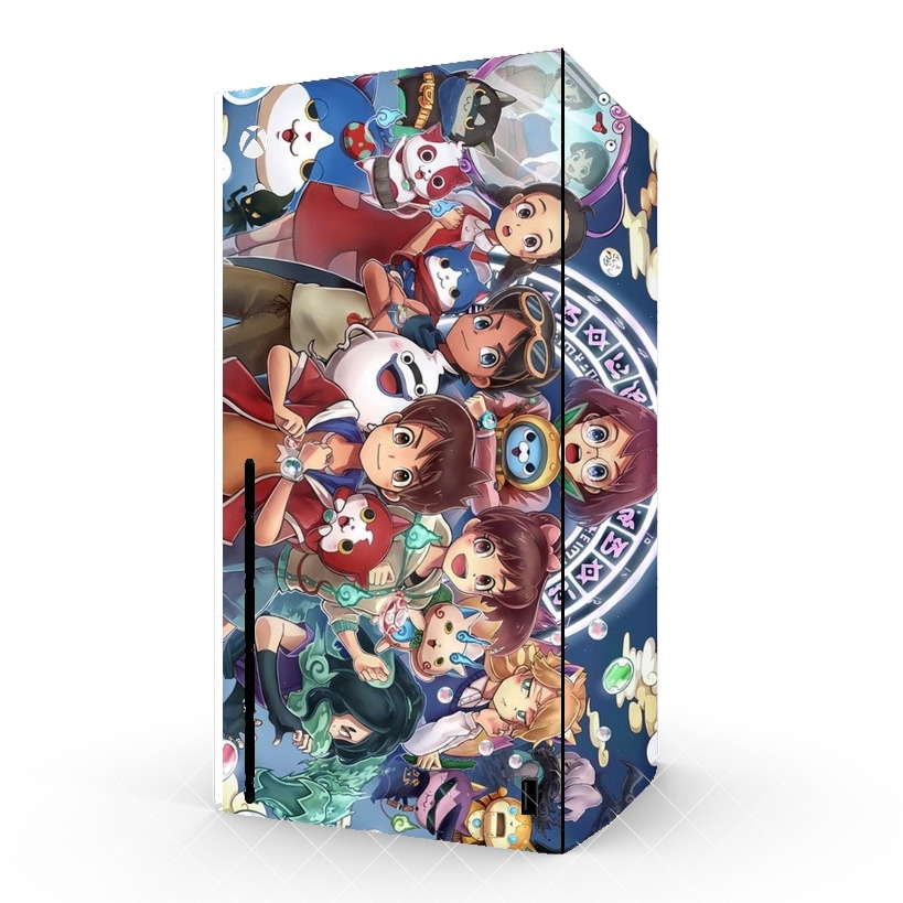 Autocollant Xbox Series X / S - Skin adhésif Xbox Yokai Watch fan art