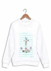 Sweatshirt Floral Anchor in mint