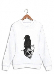 Sweatshirt Raven and Skull