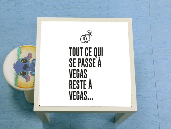 Table basse Tout ce qui passe a Vegas reste a Vegas