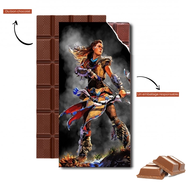 Tablette de chocolat personnalisé Aloy Horizon Zero Dawn