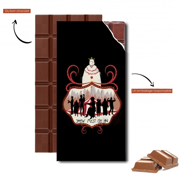 Tablette de chocolat personnalisé American circus