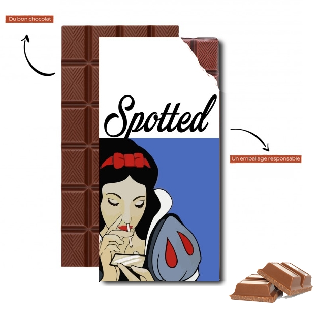 Tablette de chocolat personnalisé Blanche neige cocaine