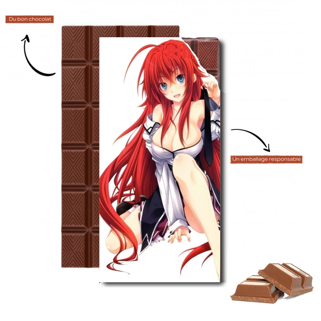 Tablette de chocolat personnalisé Cleavage Rias DXD HighSchool