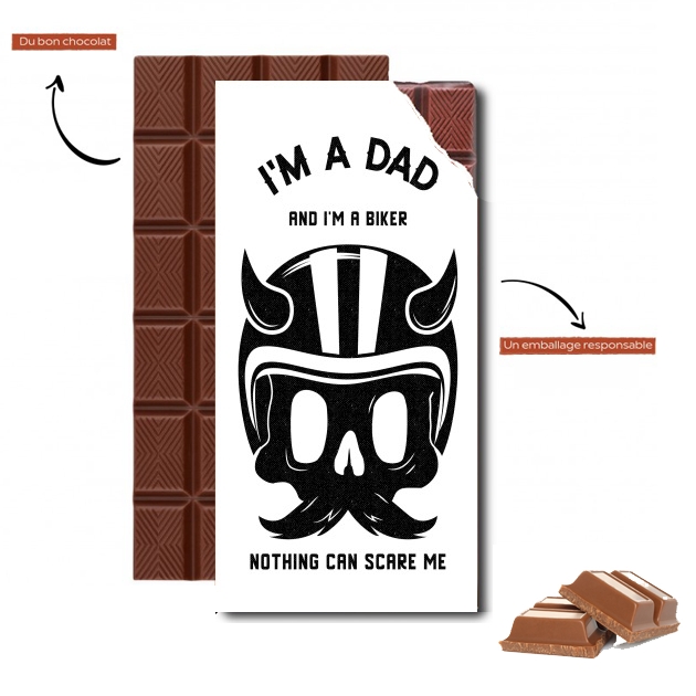 Tablette de chocolat personnalisé Dad and Biker