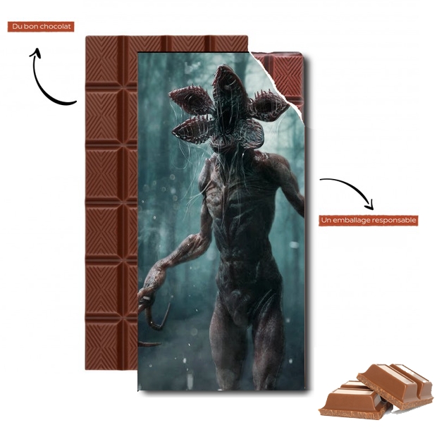 Tablette de chocolat personnalisé Demogorgon Stranger Things ART