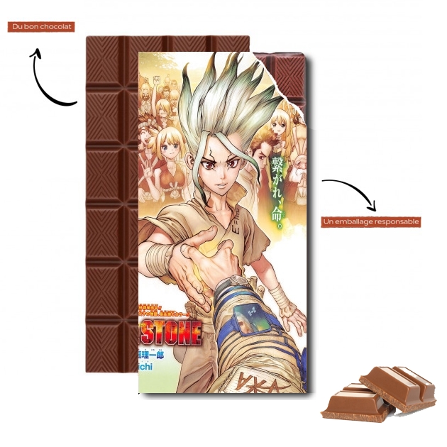 Tablette de chocolat personnalisé Dr Stone