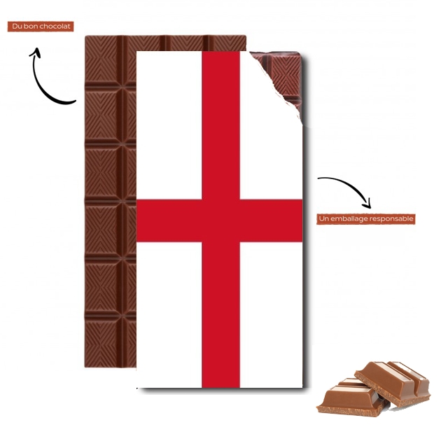 Tablette de chocolat personnalisé Drapeau Angleterre