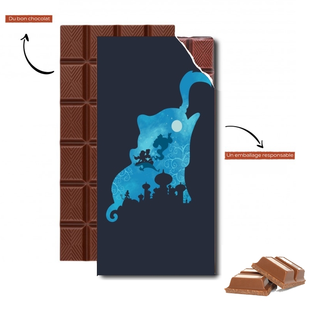 Tablette de chocolat personnalisé Genius portrait aladin