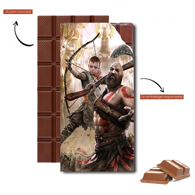 Tablette de chocolat personnalisé God Of war