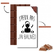 Tablette de chocolat personnalisé Je peux pas j'ai balneotherapie