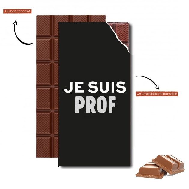 Tablette de chocolat personnalisé Je suis prof