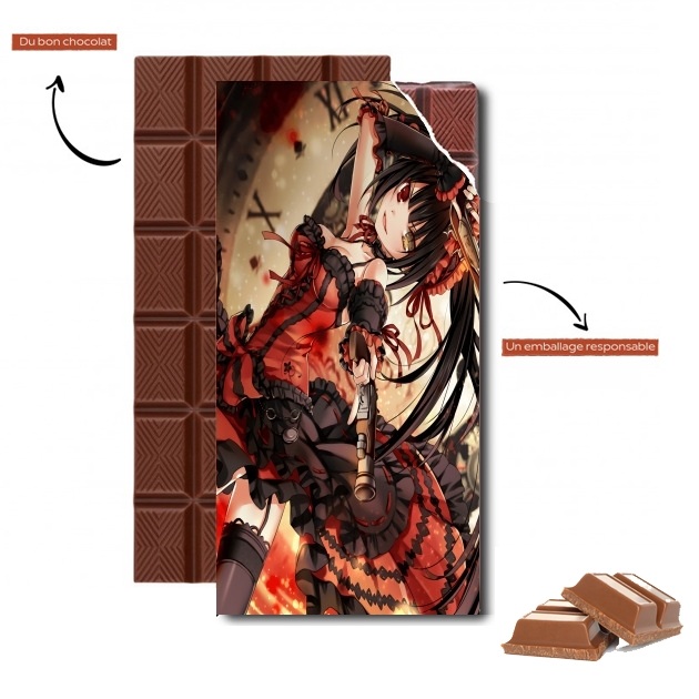 Tablette de chocolat personnalisé kurumi tokisaki