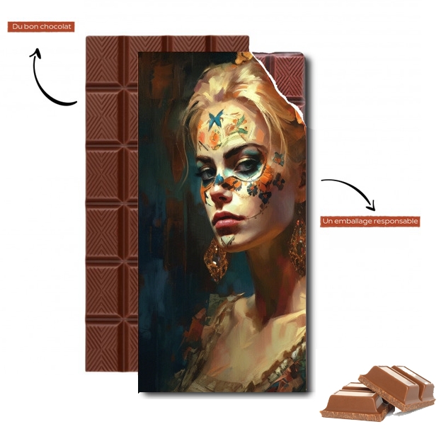 Tablette de chocolat personnalisé Lady Death