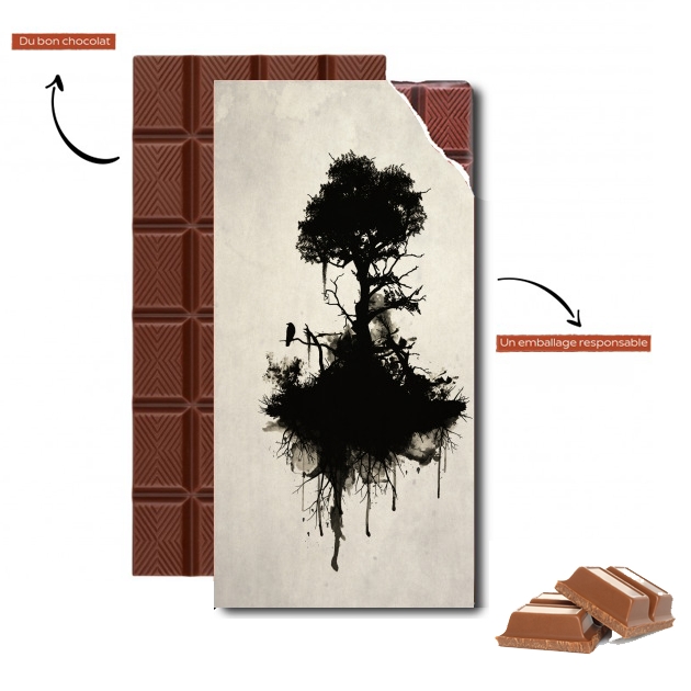 Tablette de chocolat personnalisé L'arbre du pendu