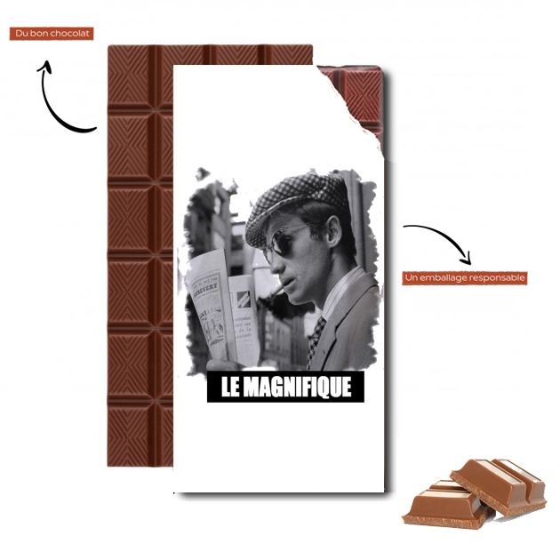 Tablette de chocolat personnalisé Le magnifique Bebel tribute