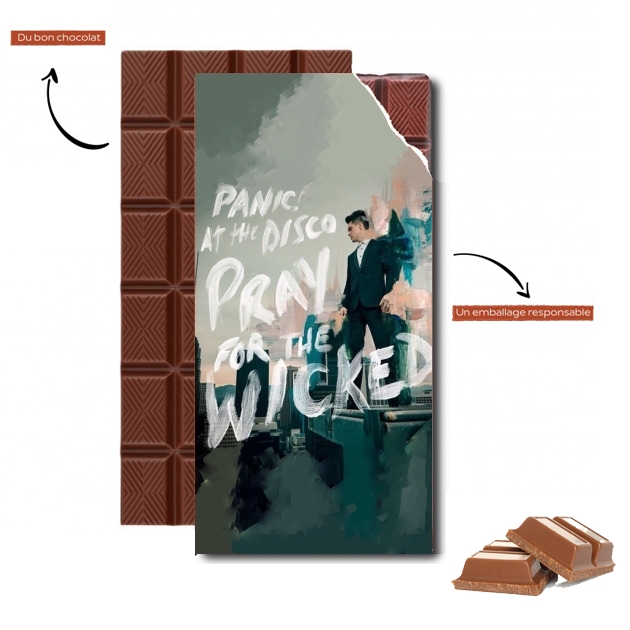 Tablette de chocolat personnalisé Panic at the disco