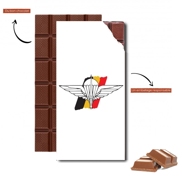 Tablette de chocolat personnalisé Para-Commando Brigade Belgian Force