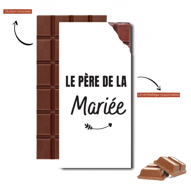 Tablette de chocolat personnalisé Père de la mariée