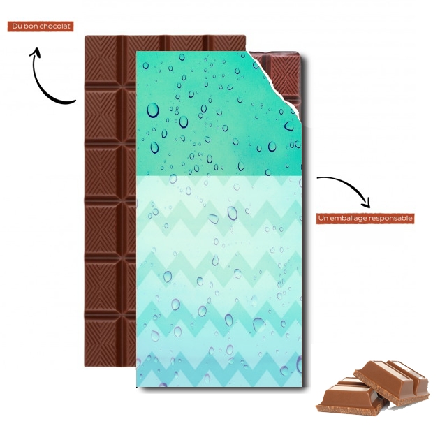 Tablette de chocolat personnalisé Rainy Day Blues