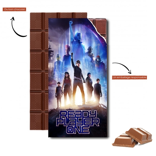 Tablette de chocolat personnalisé Ready Player One Cartoon Art